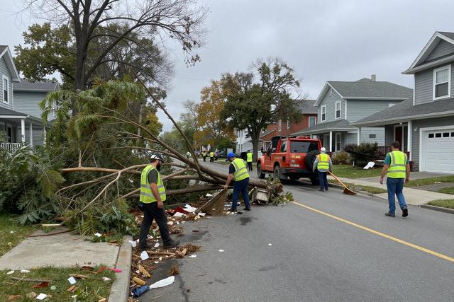 Intense Storm Topples Trees in North Montreal, Crews Clean Up
