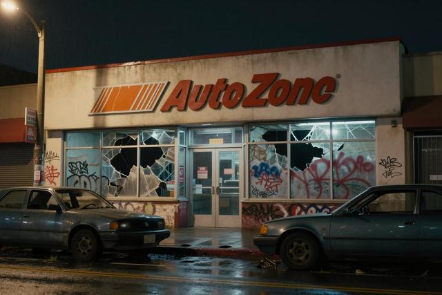 East LA AutoZone Store Looted Again Amid Street Takeover