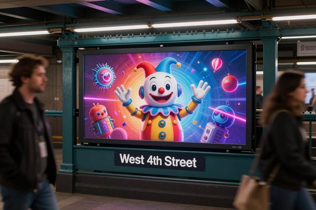 Comedians Plant Fake AI Ad in West 4th Station, Riders React