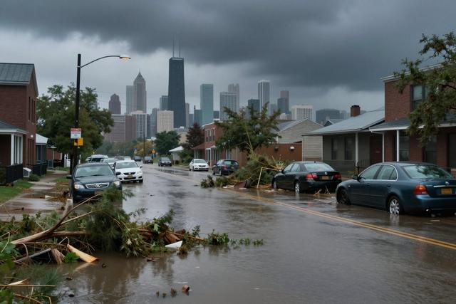 Severe Storms Ravage Portage, Leaving Roads Impassable