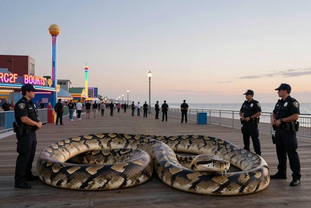 DEC Confiscates Burmese Python Displayed on Coney Island Boardwalk