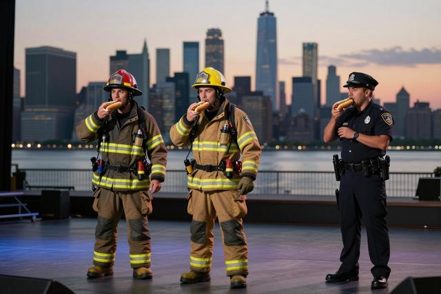 FDNY and NYPD Compete in First Staten Island Hot‑Dog Contest