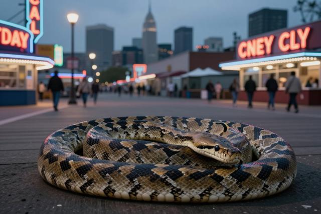 Man Ticketed After Displaying Illegal Python on Coney Island Boardwalk