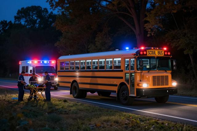 Student Hospitalized After Darnestown School Bus Collision