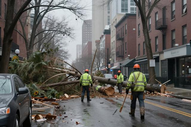 City Crews Continue Removing Fallen Trees in Queens