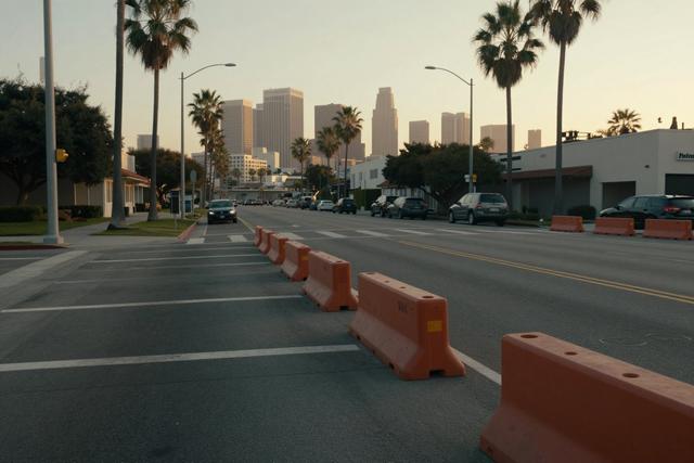 Compton Installs Rubber Medians to Deter Street Takeovers