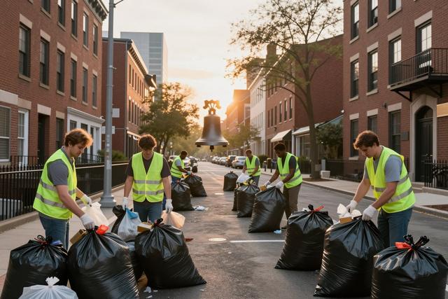 Philadelphia Volunteers Target Top Spot in Trash Challenge