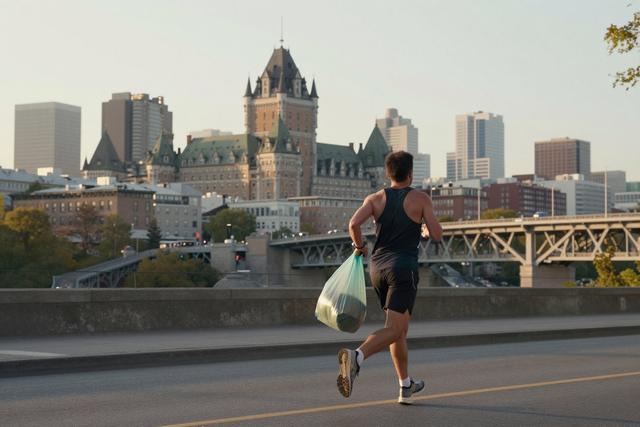 Runner Picks Up Litter During Montreal Marathon