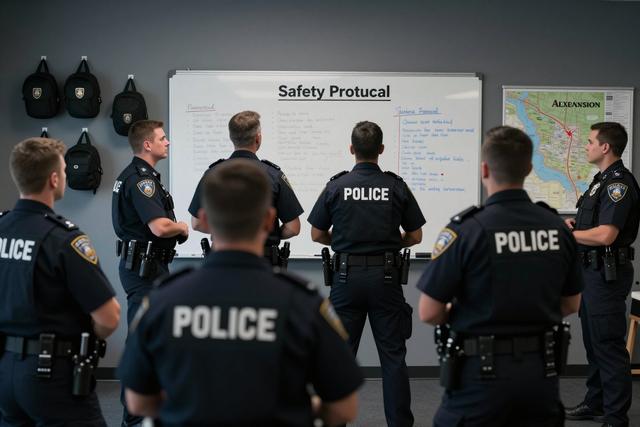 Alexandria Police Lead Election Security Training with Neighboring Counties
