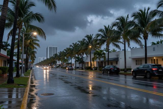 Showers and Strong Winds Expected Across South Florida Sunday