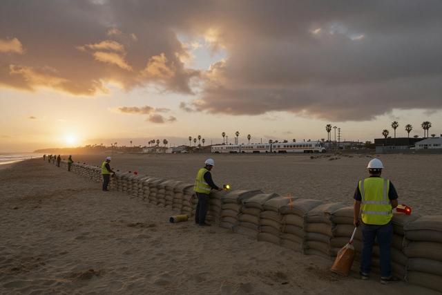 Newport Beach Reinforces Coast Ahead of King Tides, Metrolink to Suspend Service