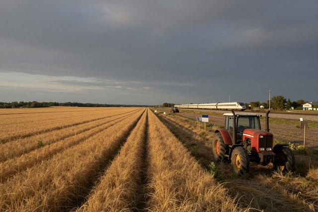 Farmers Protest Planned Toronto-Quebec City High-Speed Rail