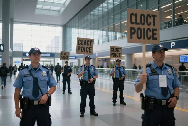 Airport security staff protest at Montreal‑Trudeau during negotiations